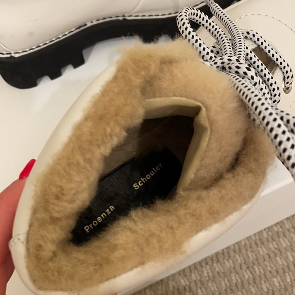 Proenza Schouler Shearling Hiking Bootie $795 - Picture 10 of 12